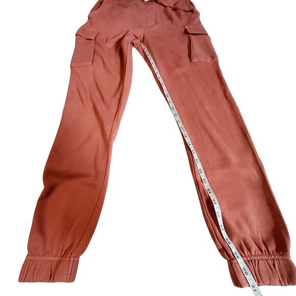 No Boundaries Womens Fleece-Lined Cargo Jogger Pants Size Large 36-38 Pink - Picture 5 of 12